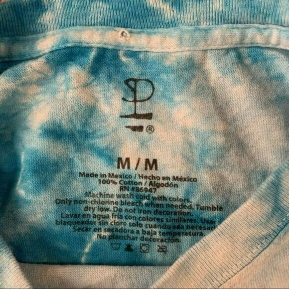 Pink Floyd the dark side of the moon tie dye short sleeve crop top t-shirt - M - Picture 3 of 6